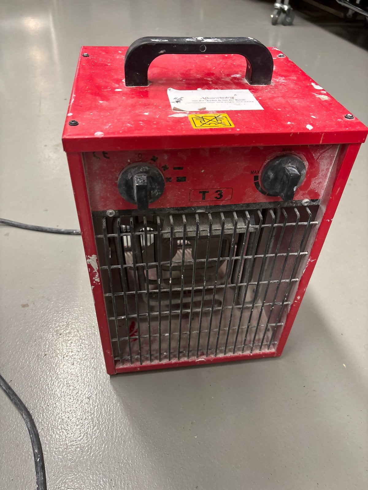 Dantherm T3 elektrische kachel 3 kW, Gebruikt, Minder dan 30 cm, Kachel, Minder dan 60 cm