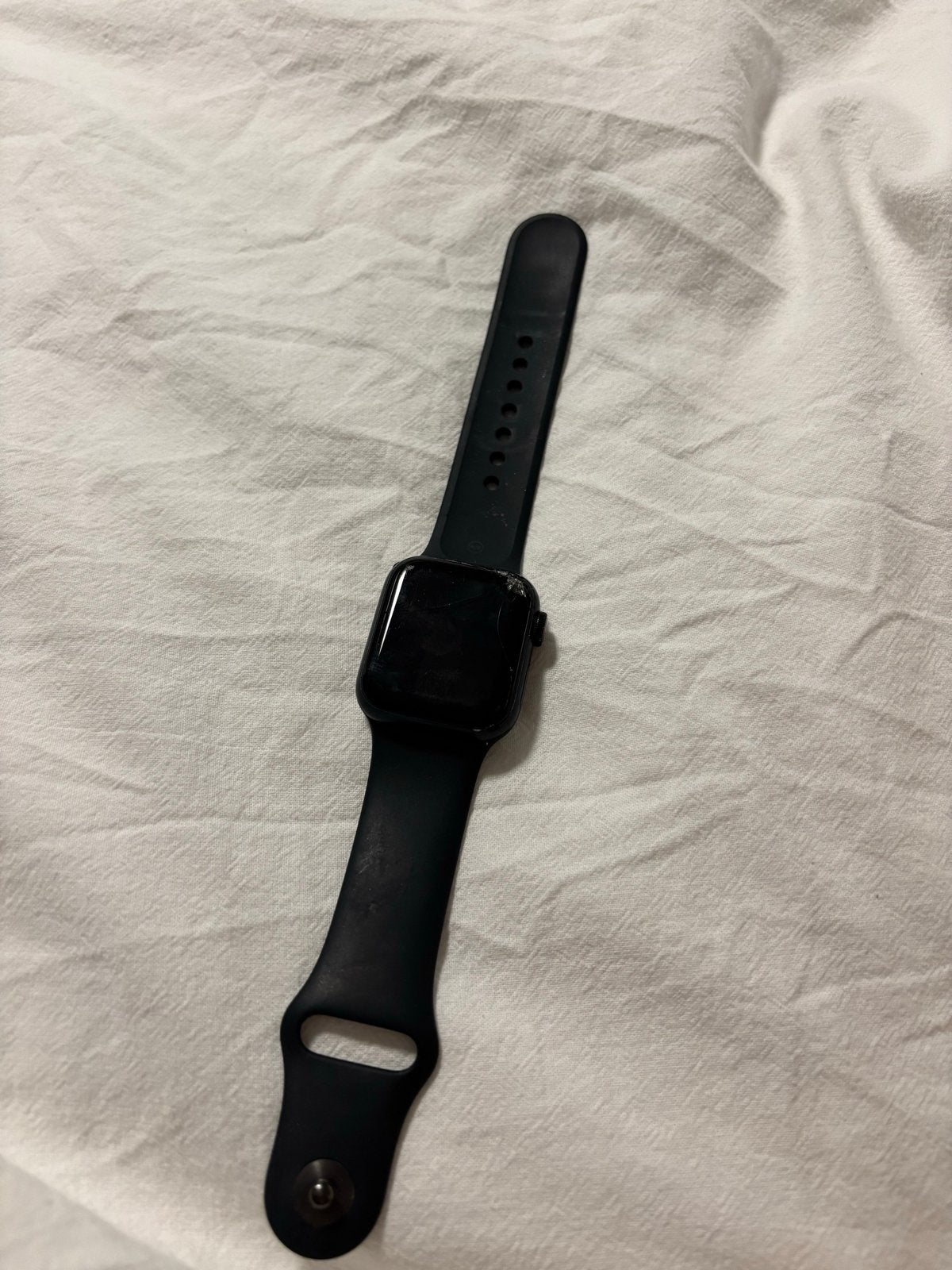 Apple watch SE met kapot scherm, Sieraden, Tassen en Uiterlijk, Smartwatches, Ophalen, Gebruikt, Zwart, IOS