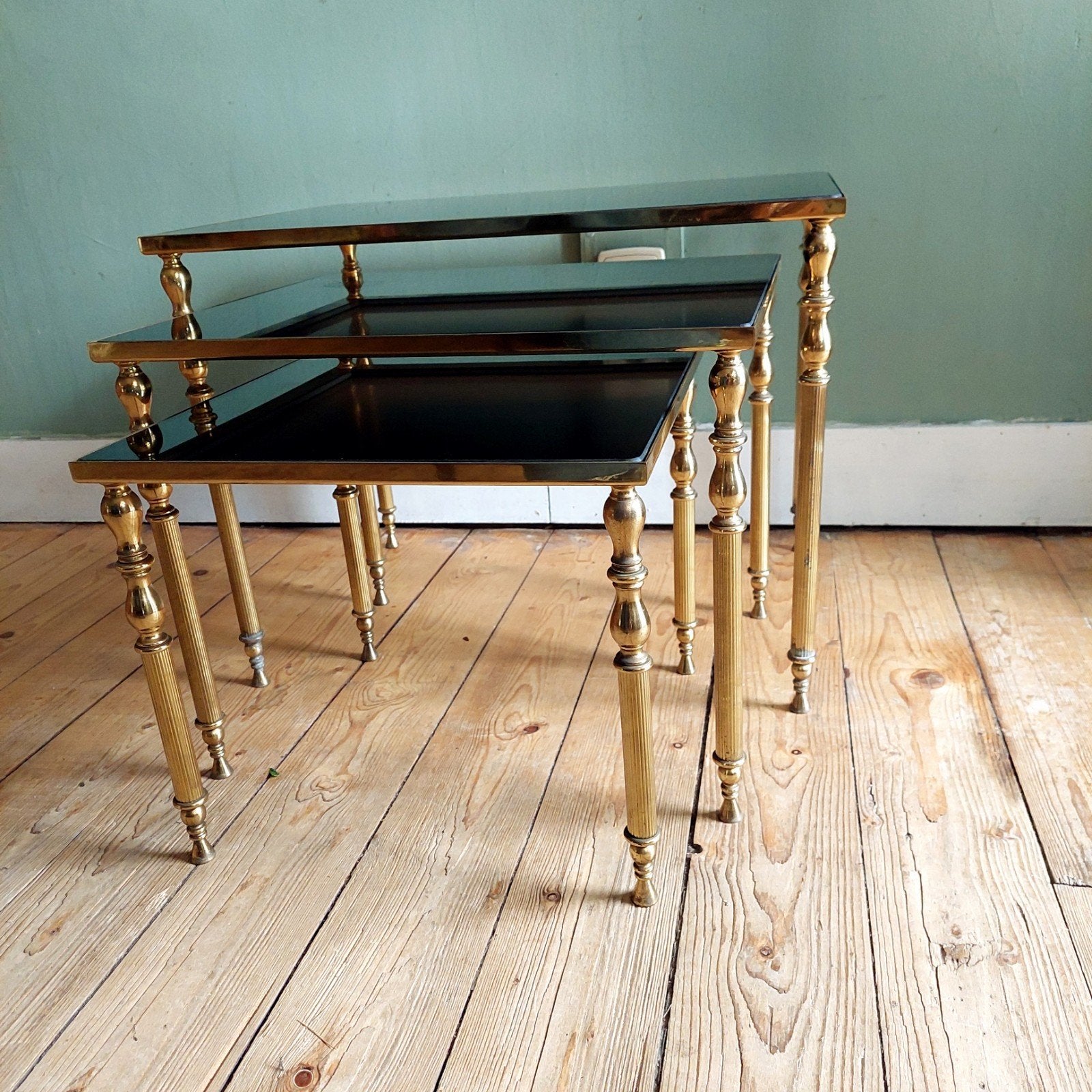 Lucky Vintage Hollywood Regency Maison Jansen nesting set, Ophalen, Gebruikt, 50 tot 100 cm, .