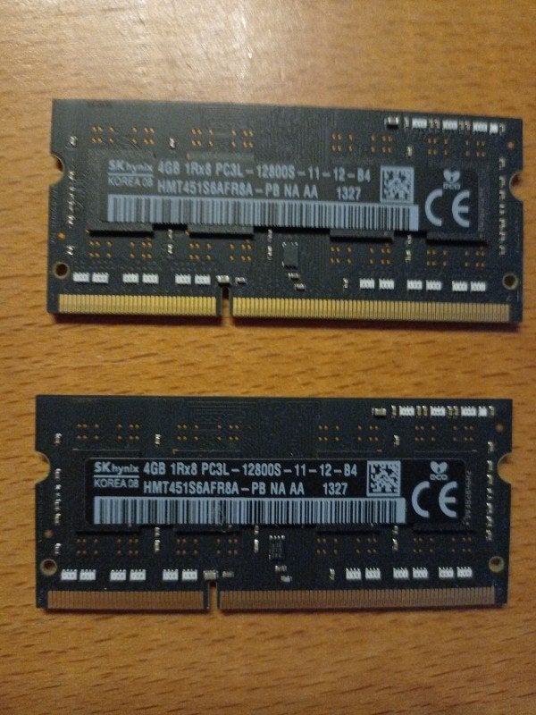 DDR3 Geheugen SK Hynix 8GB (2x4GB) SO-DIMMs - 12600, Computers en Software, RAM geheugen, Gebruikt, Verzenden, 8 GB, DDR3