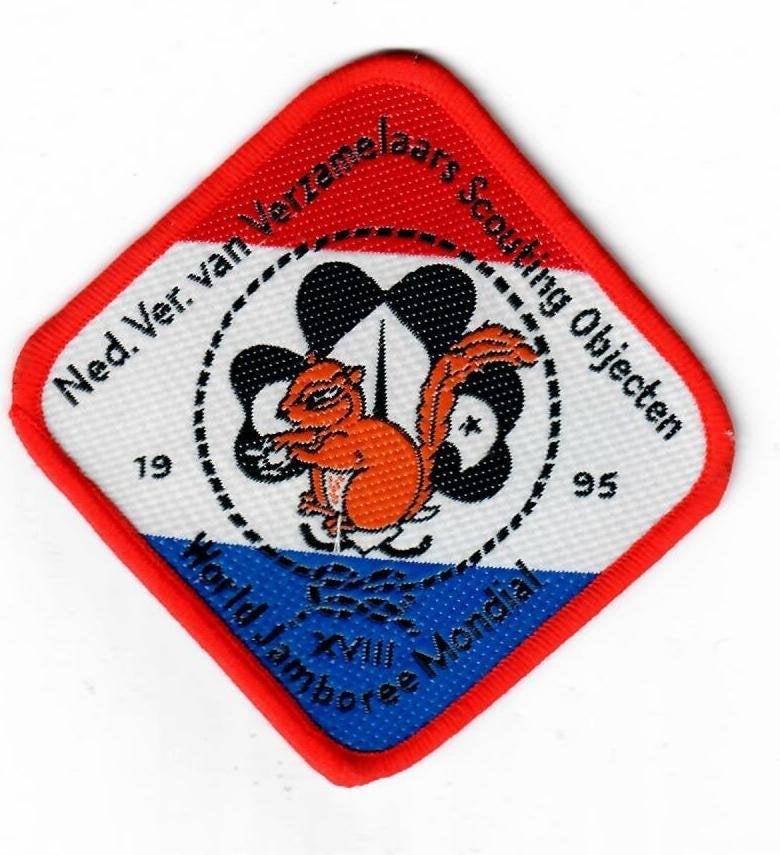 nvvso 1995 swopbadge, Verzamelen, Ophalen of Verzenden, Nieuw, Embleem, Speld of Insigne