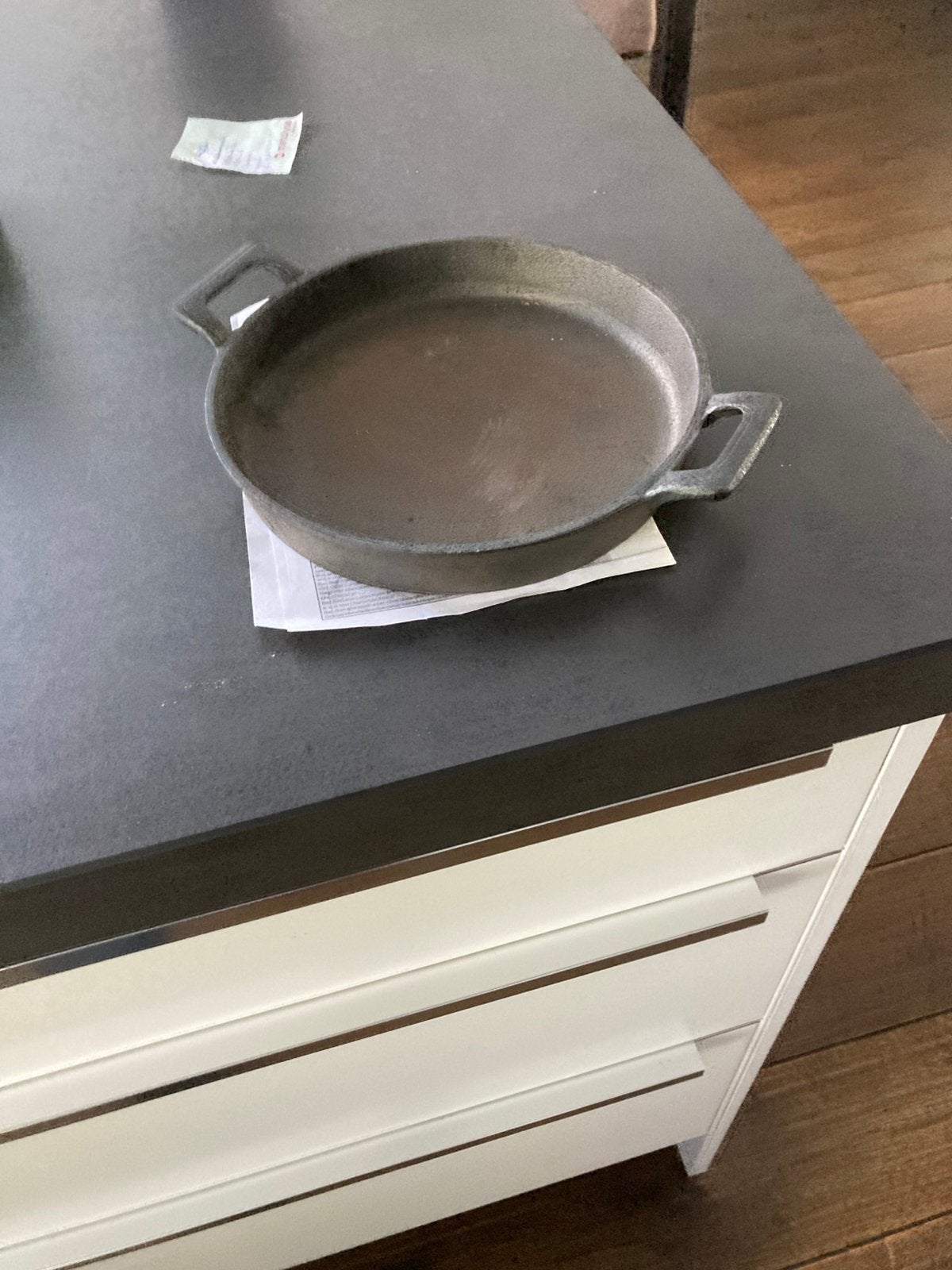 Gietijzer steak pan 18 cm, Ophalen, Zo goed als nieuw, Minder dan 2 meter, 80 mm of meer