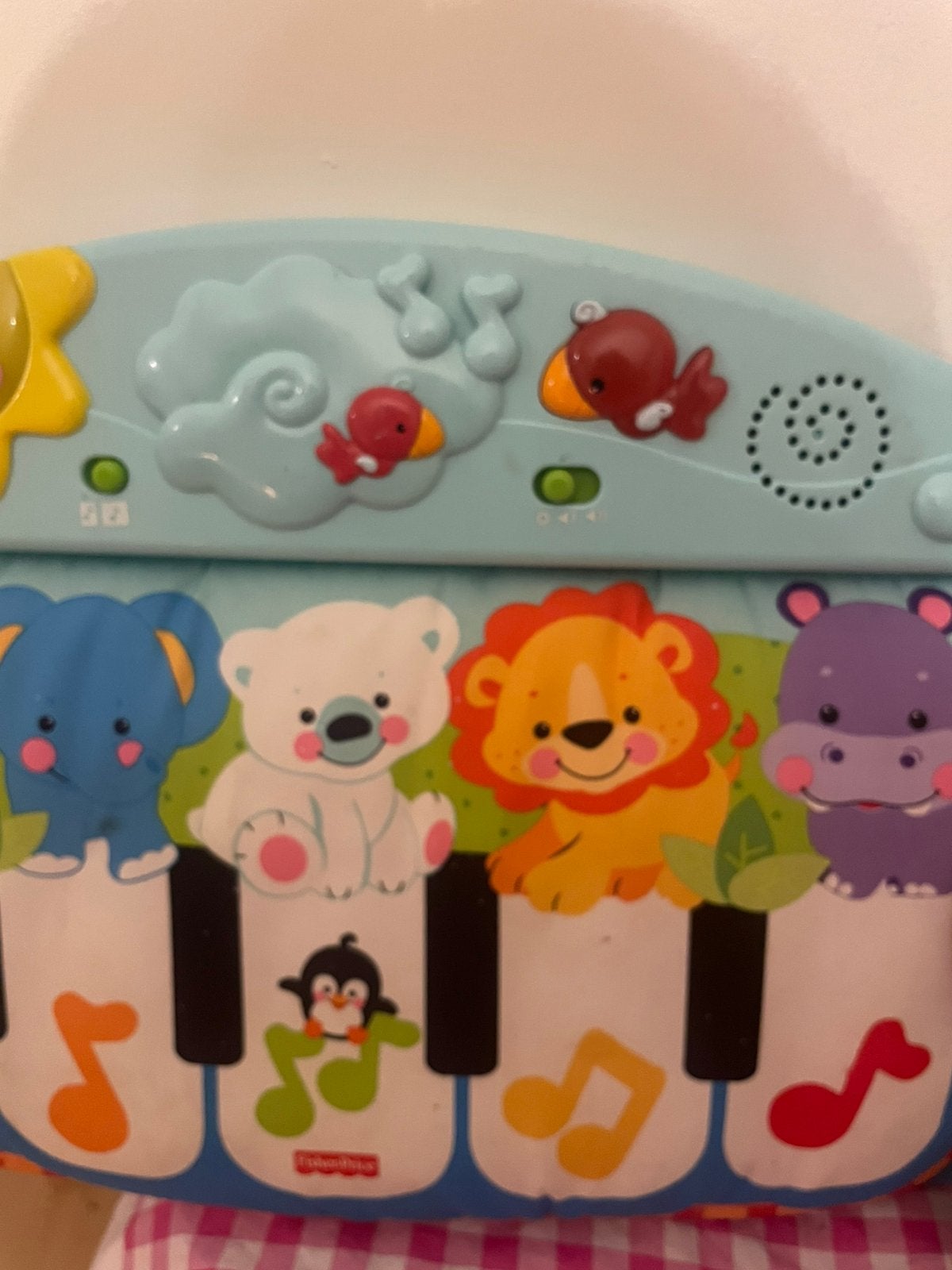Fisher price  Speelgoed  piano en pop met geluid, Ophalen of Verzenden, Zo goed als nieuw, Speelset, Met licht
