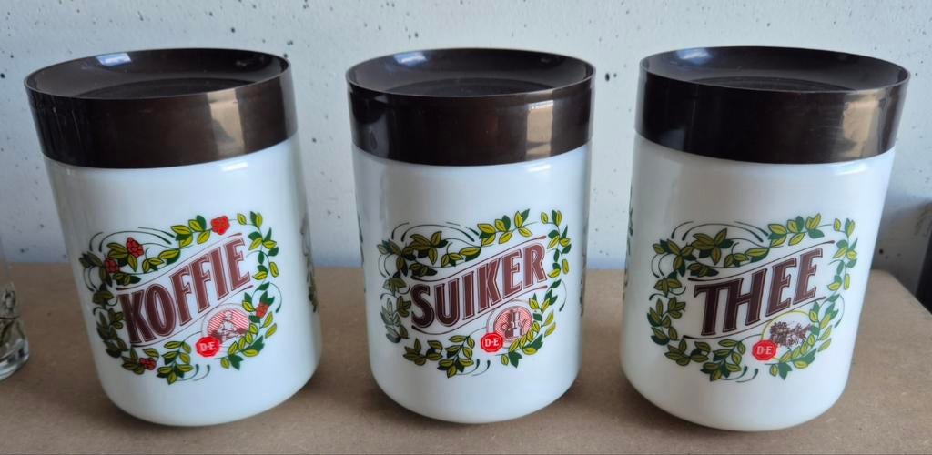 Douwe Egberts voorraadpotten, Huis en Inrichting, Ophalen of Verzenden, Gebruikt