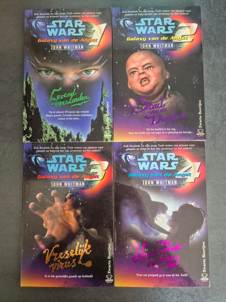 Star Wars Galaxy van de Angst - 4 Horror boekjes, Ophalen of Verzenden, Zo goed als nieuw