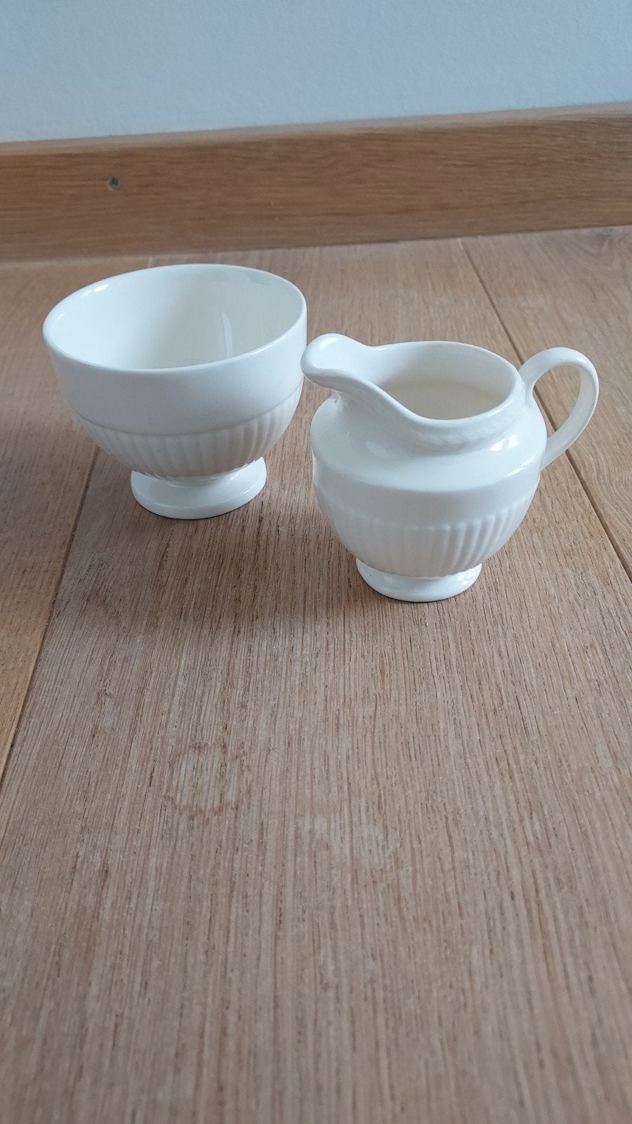 Wedgwood Etruria & Barlaston suikerpot en melkkan, Ophalen of Verzenden