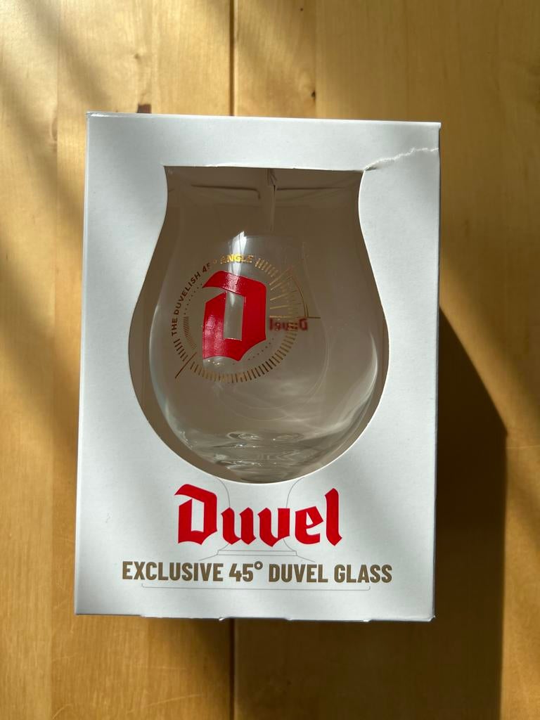 Duvel Exclusief 45 Bierglas in originele verpakking, Ophalen of Verzenden, Nieuw, Glas of Glazen, Duvel