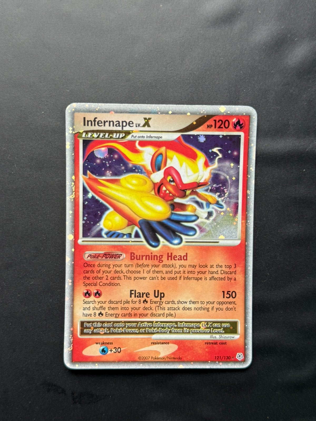Infernape LV.X 121/130 - Diamond & Pearl, Ophalen of Verzenden, Zo goed als nieuw