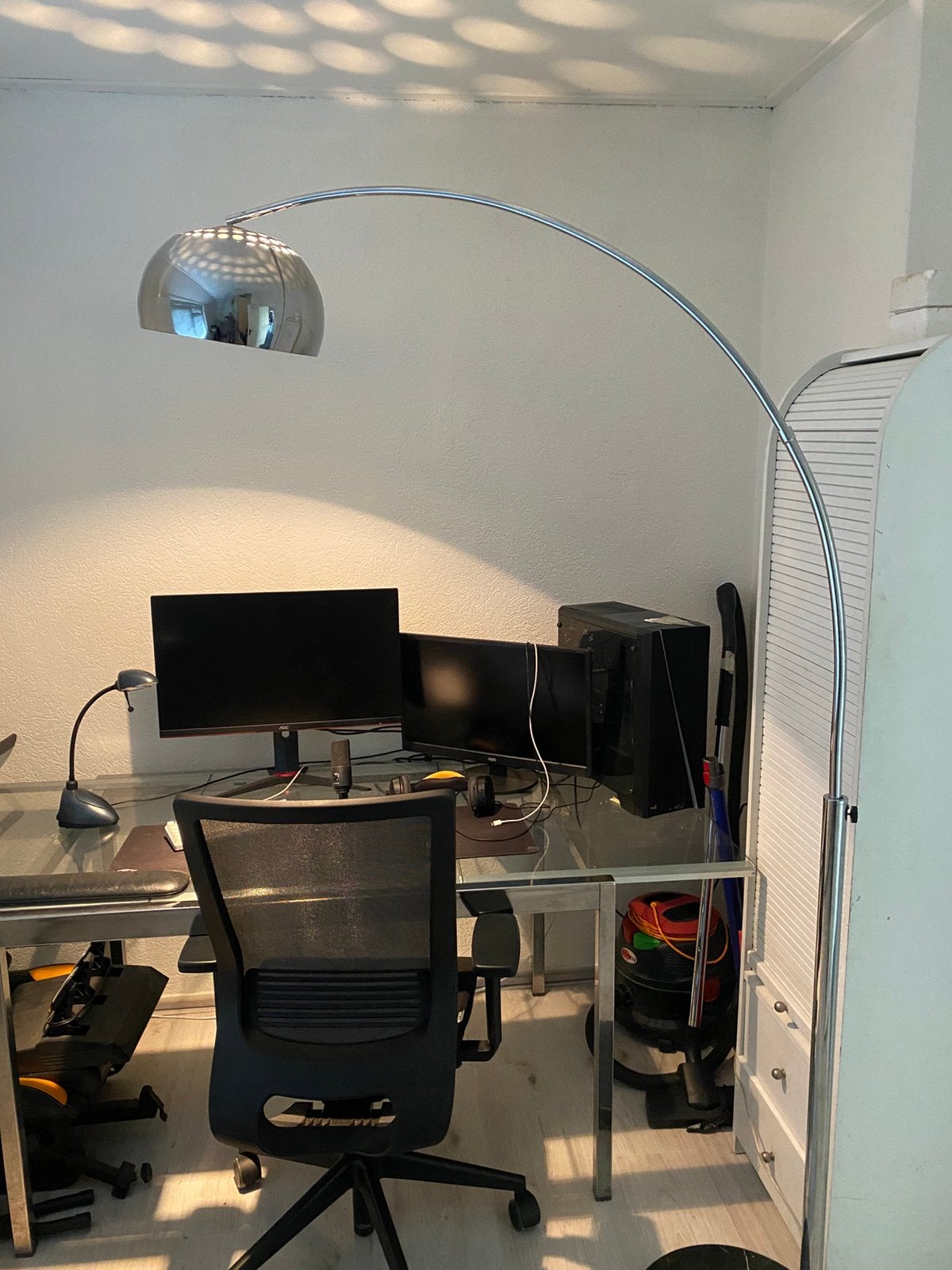 Woonexpress dimbare staande vloer lamp., Ophalen, Zo goed als nieuw, 150 tot 200 cm