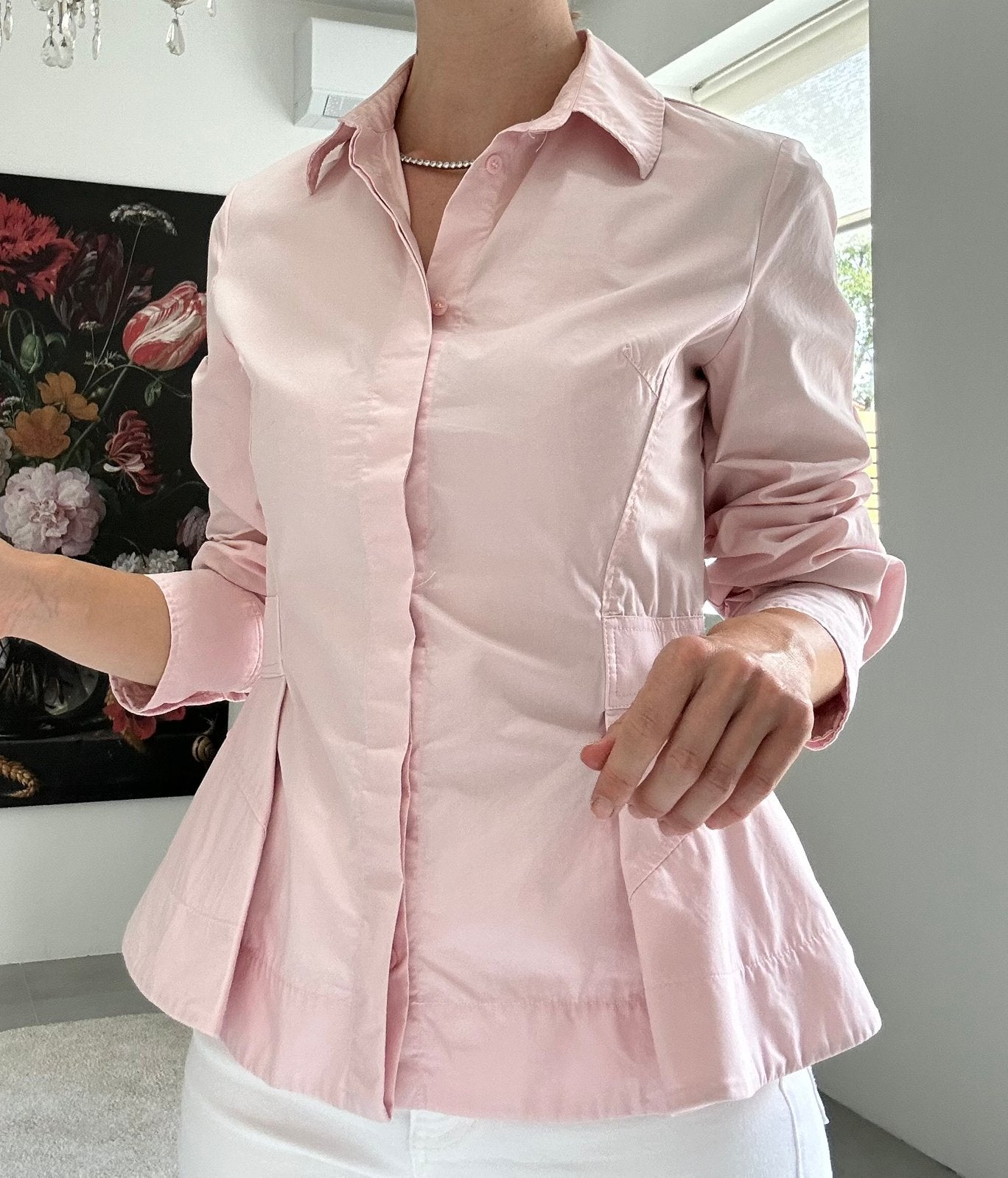 Peplum blouse Zara maat S, Ophalen of Verzenden, Nieuw, Maat 36 (S), Roze