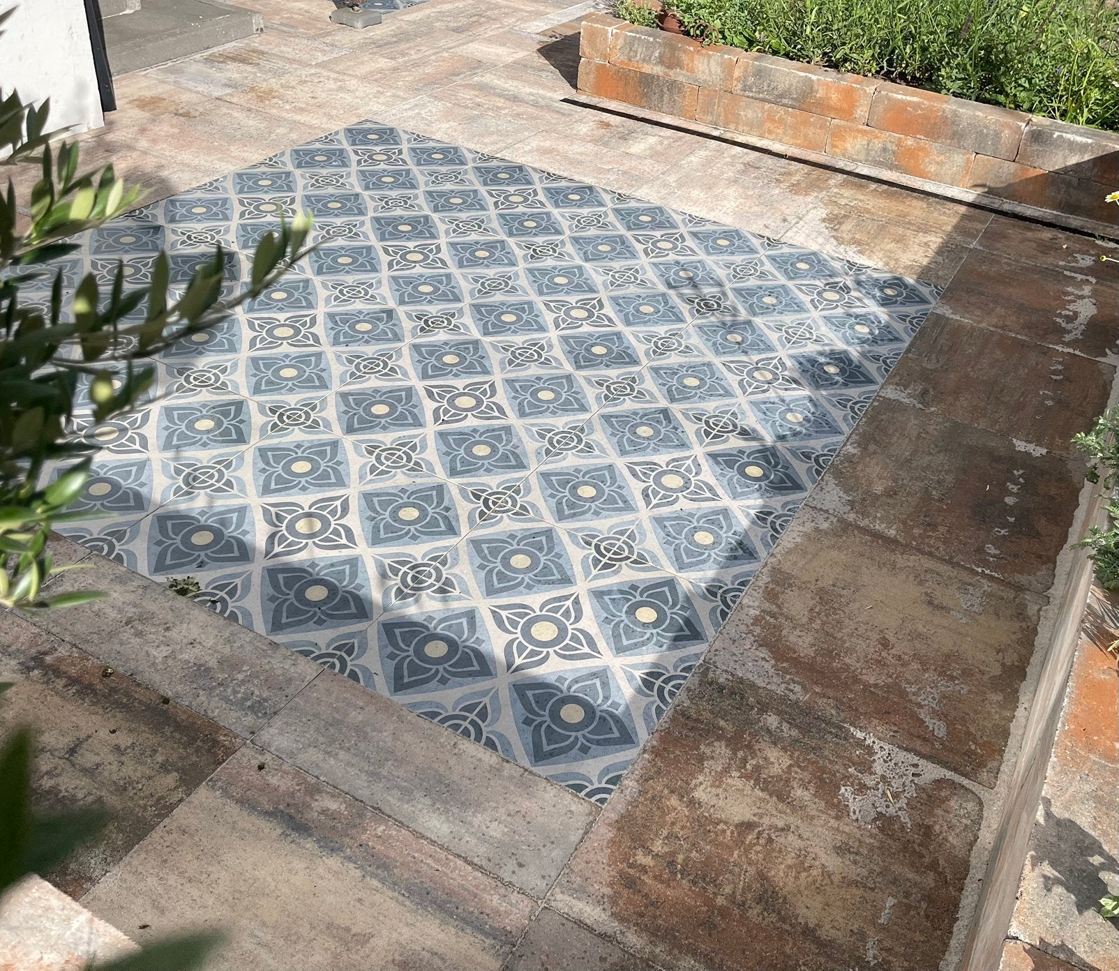 Tuintegels Normaal en print, Tuin en Terras, Ophalen, Zo goed als nieuw, Beton, Terrastegels