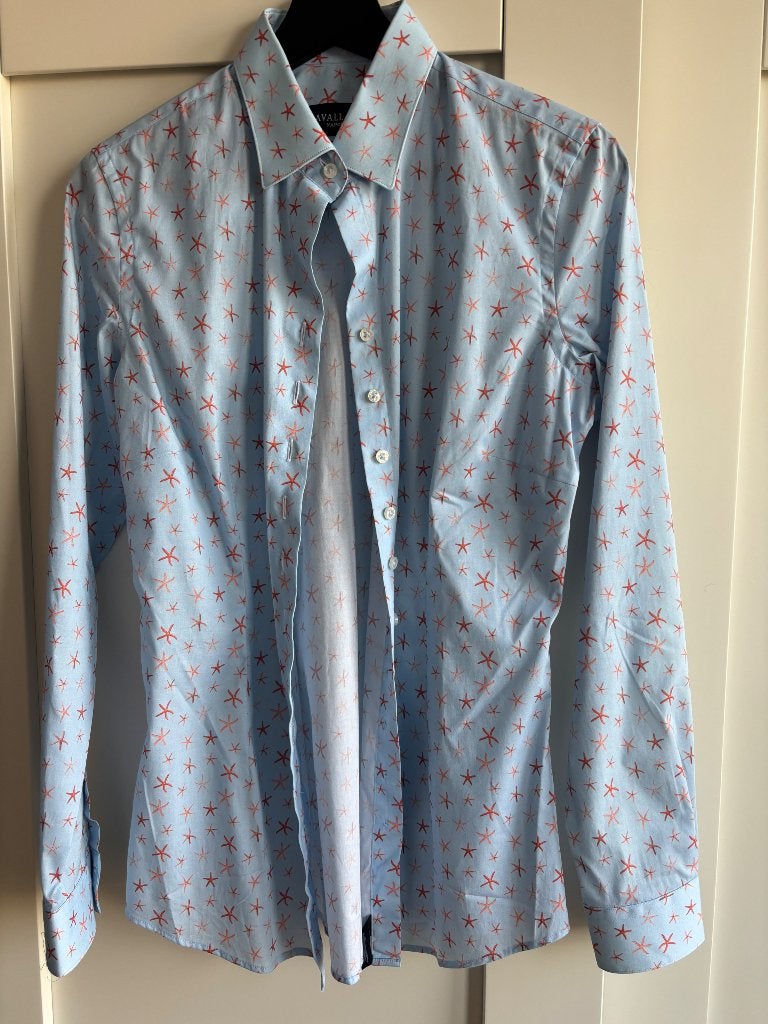 Blouses Cavallaro Napoli lichtblauw, maat 38, Ophalen, Gedragen, Maat 38/40 (M), Blauw