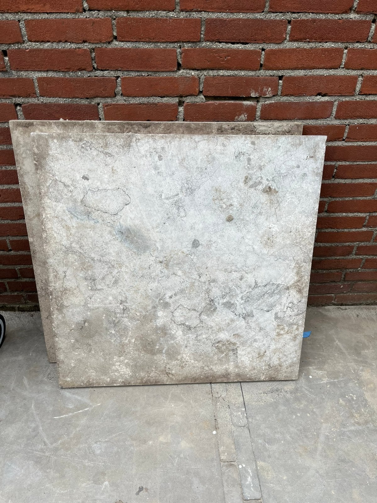 Gratis op de halen terras tegels, Doe-het-zelf en Verbouw, Tegels, Ophalen, 60 cm of meer, Keramiek, Zo goed als nieuw