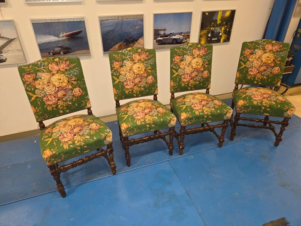 4 stoelen Louis XIII-stijl (Lodewijk XIII), Ophalen