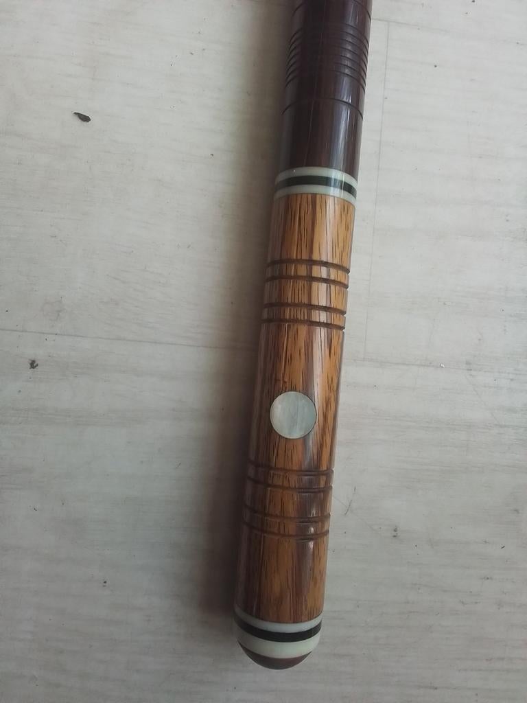 Prachtige biljartkeu met leren foedraal - 170 cm, Ophalen of Verzenden, Gebruikt, Keu of Ballen