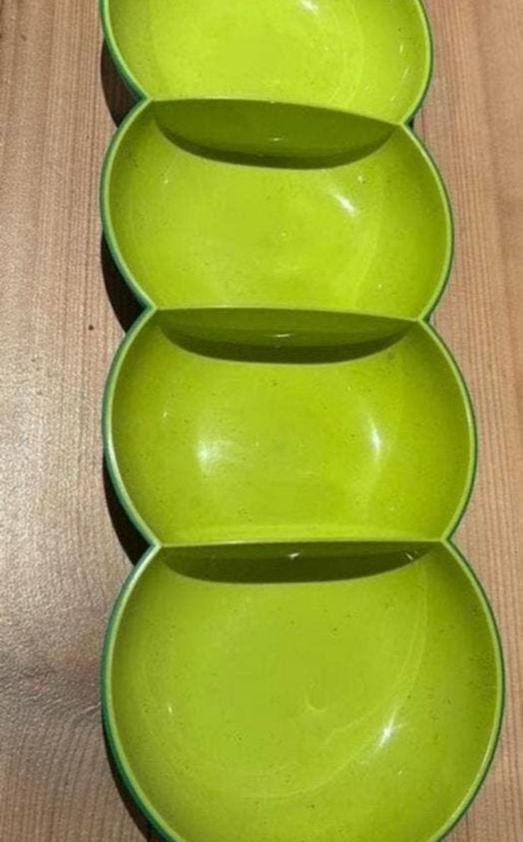Tupperware Allegra schaal groen, Ophalen of Verzenden, Zo goed als nieuw, Groen, Schaal