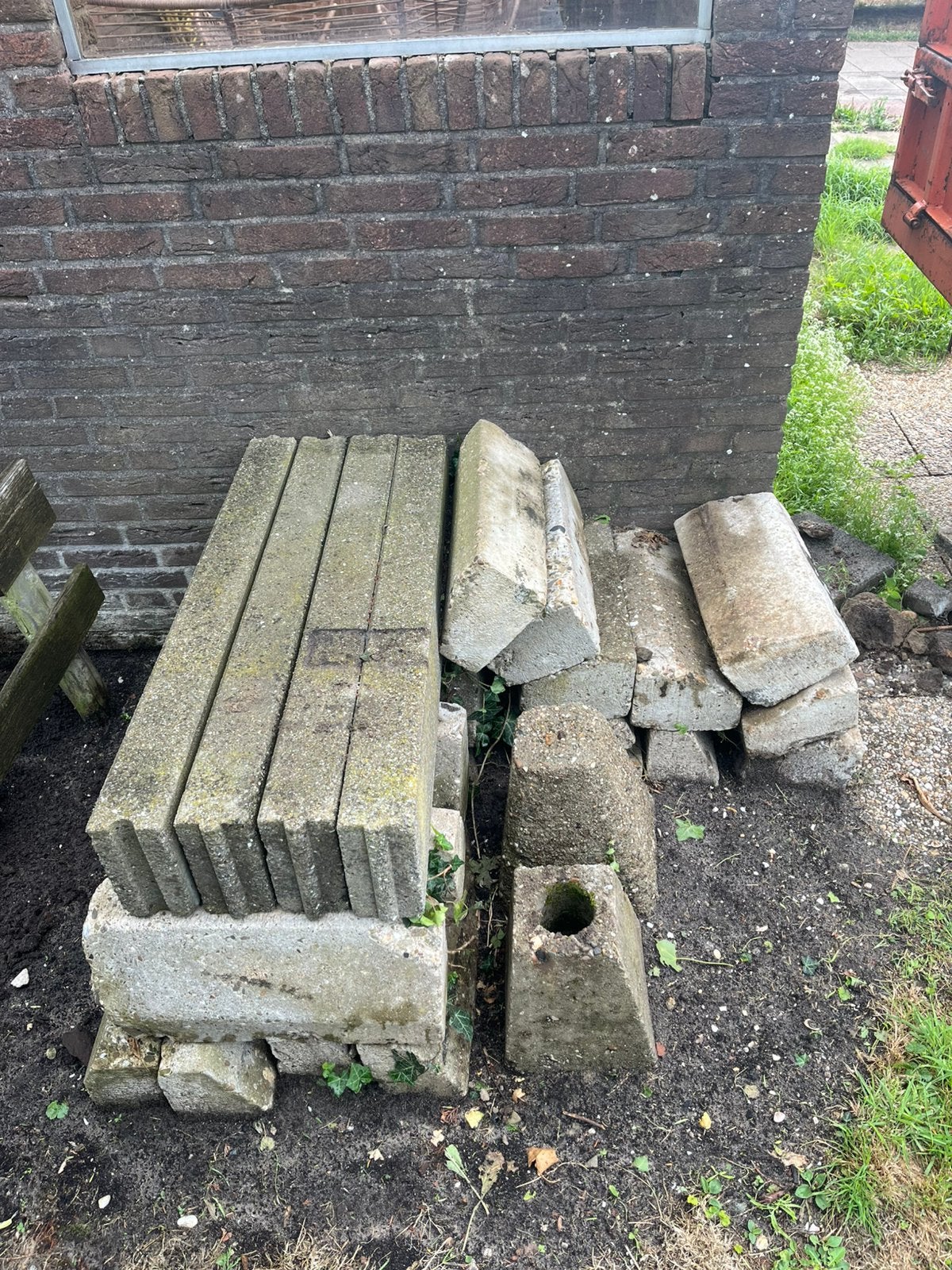 Trottoirbanden, Ophalen, Gebruikt, Minder dan 25 cm, Beton