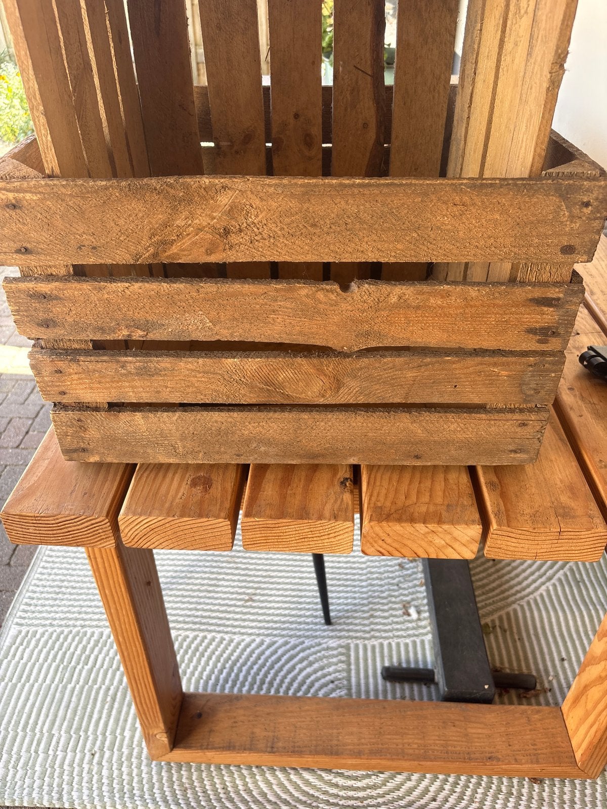 Houten krat voor opslag of decoratie, Ophalen, 50 – 75, Gebruikt, 50 tot 100 cm