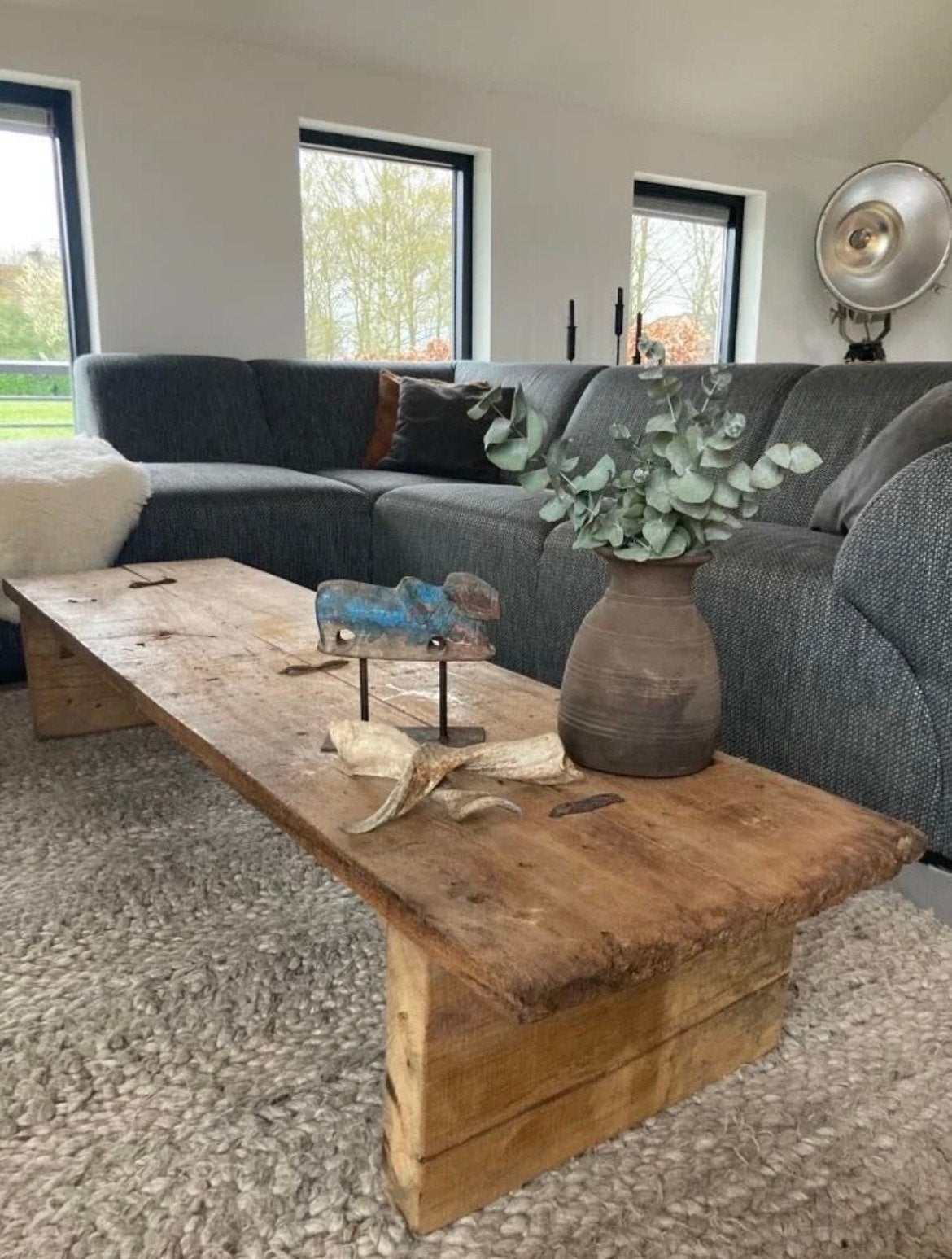 Authentieke Chinese salontafel - 175x48x30 cm, Huis en Inrichting, Tafels | Salontafels, Ophalen, Minder dan 50 cm, Gebruikt, 150 tot 200 cm