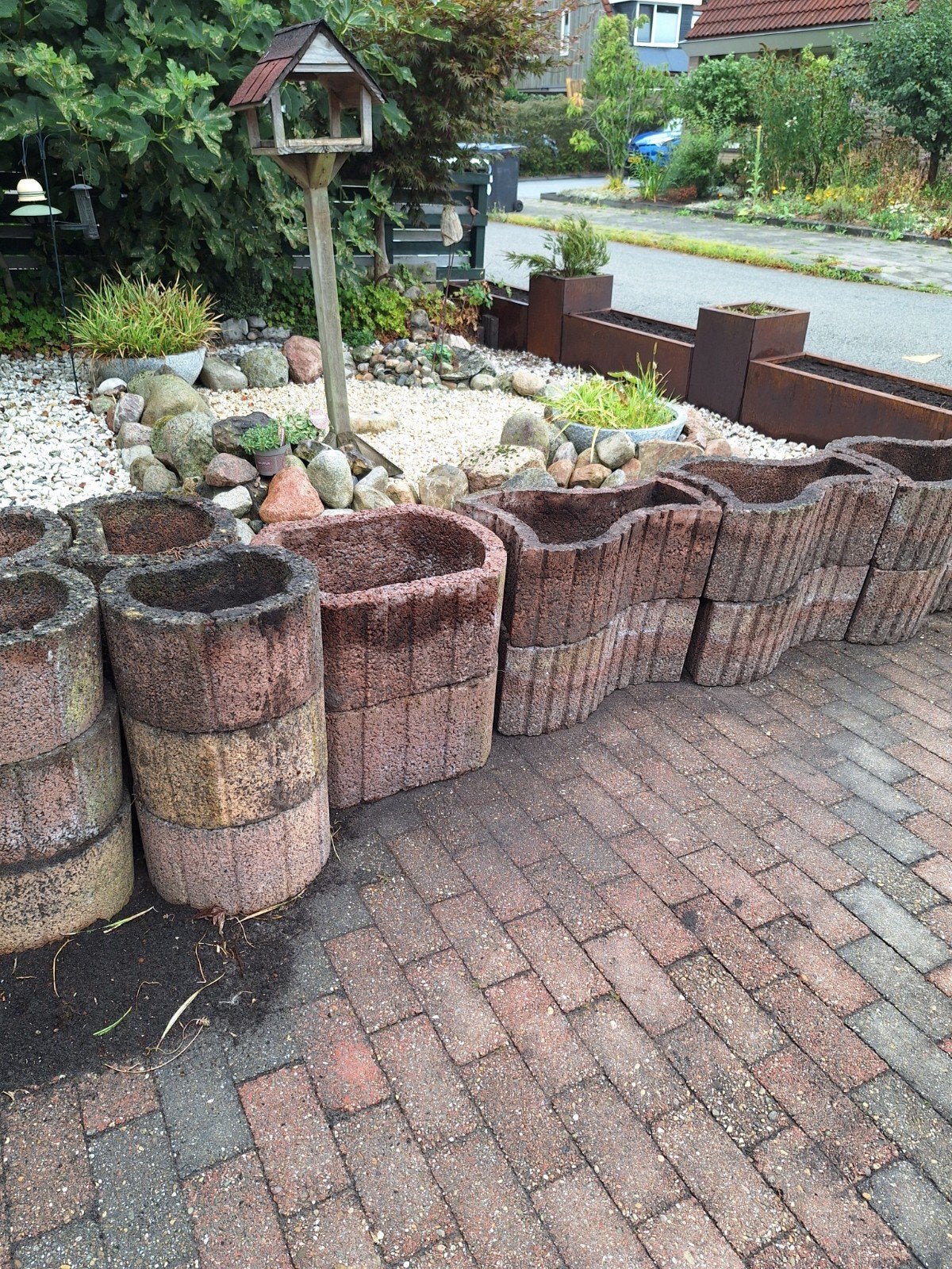 bloembakken, Tuin en Terras, Bloembakken en Plantenbakken, Ophalen, Kunststof, Gebruikt, Minder dan 30 cm