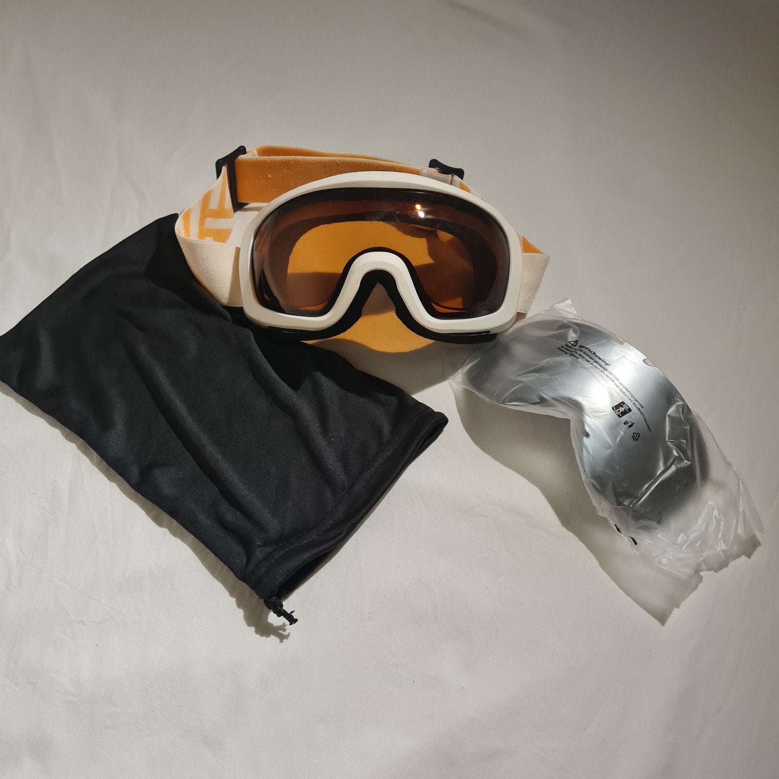 Ski-bril met extra lens en opbergzakje, Sport en Fitness, Overige merken, Overige typen, Nieuw, Ophalen of Verzenden