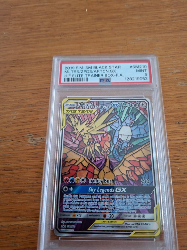Moltres Zapdos Articuno GX psa 9, Verzenden, Zo goed als nieuw