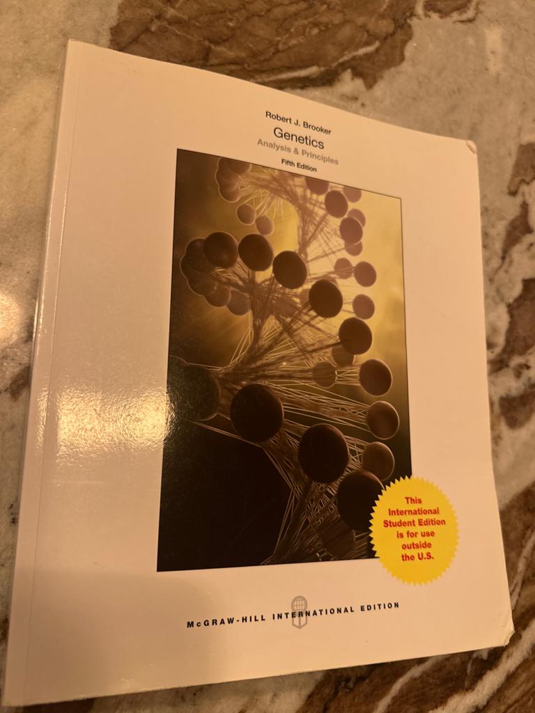Genetics Analysis & Principles - Robert J. Brooker, Boeken, Ophalen of Verzenden, Beta, Gelezen, WO