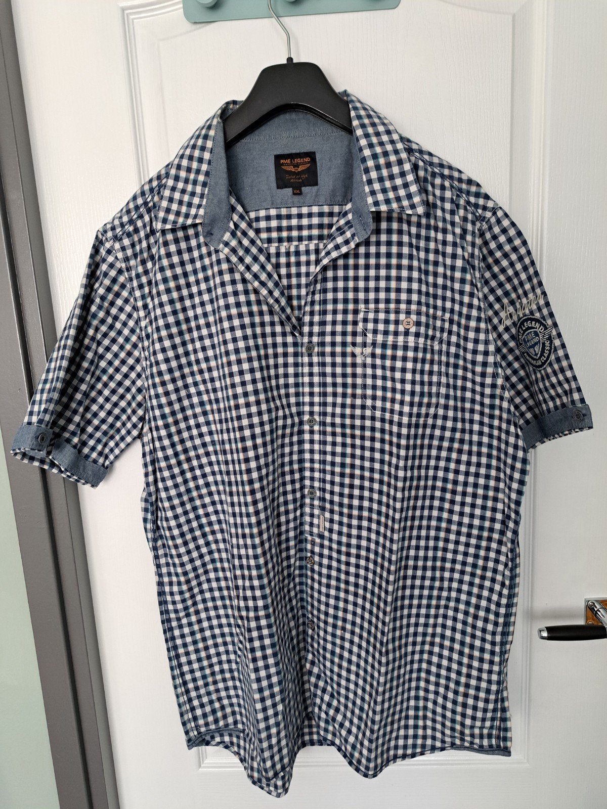 PME legend overhemd XXL, Kleding | Heren, Ophalen, Blauw, Pall Mall PME Legend, Zo goed als nieuw