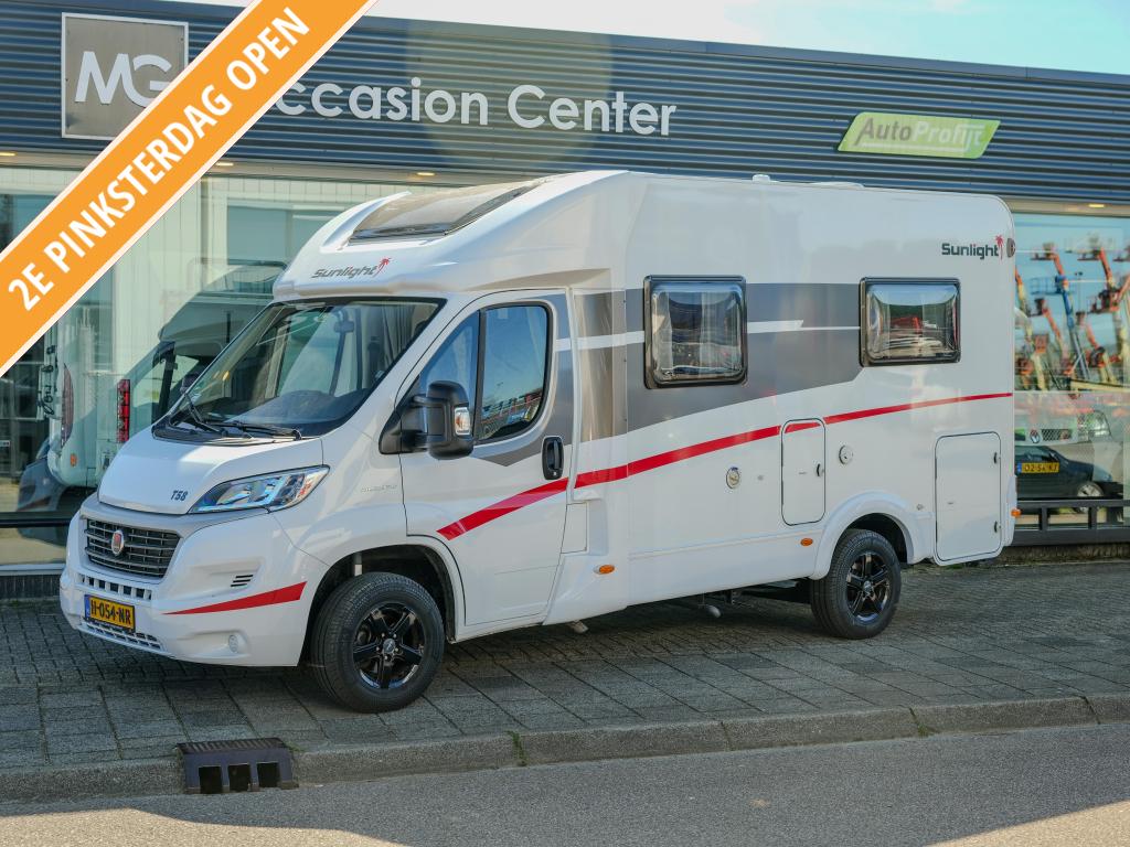 Sunlight T 58 GRATIS DAKAIRCO 5.99M!, Caravans en Kamperen, Campers, Bedrijf, tot en met 3, Half-integraal, Sunlight, Fiat, Diesel