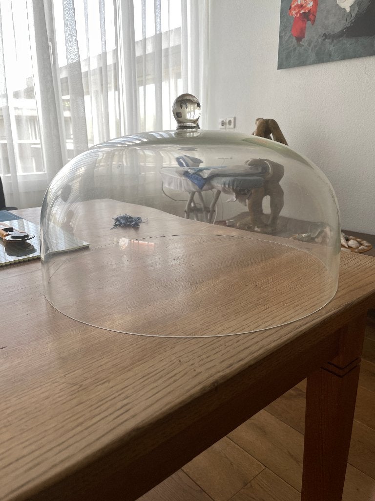 Antiek Glas Stolp (Cloche), Ophalen