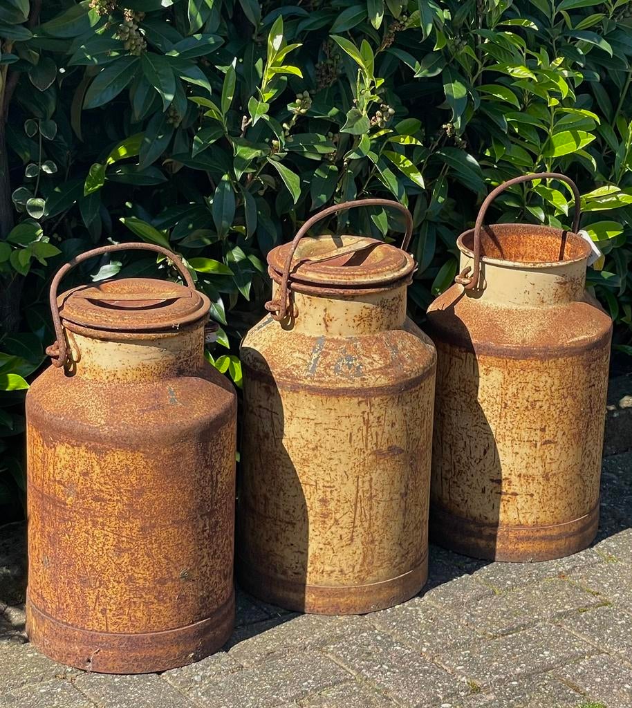 Brocante oude melkbus / melkbussen, Antiek en Kunst, Curiosa en Brocante, Ophalen of Verzenden