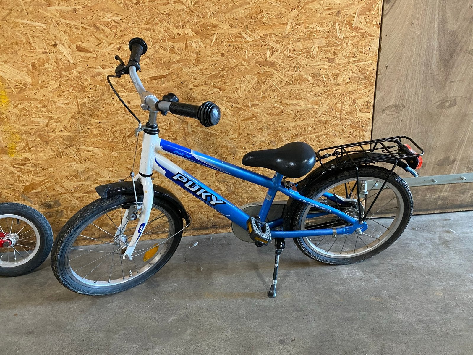 Puky ZMX 18 inch kinderfiets - Blauw/Wit, Ophalen of Verzenden, Gebruikt, Terugtraprem, 16 tot 20 inch
