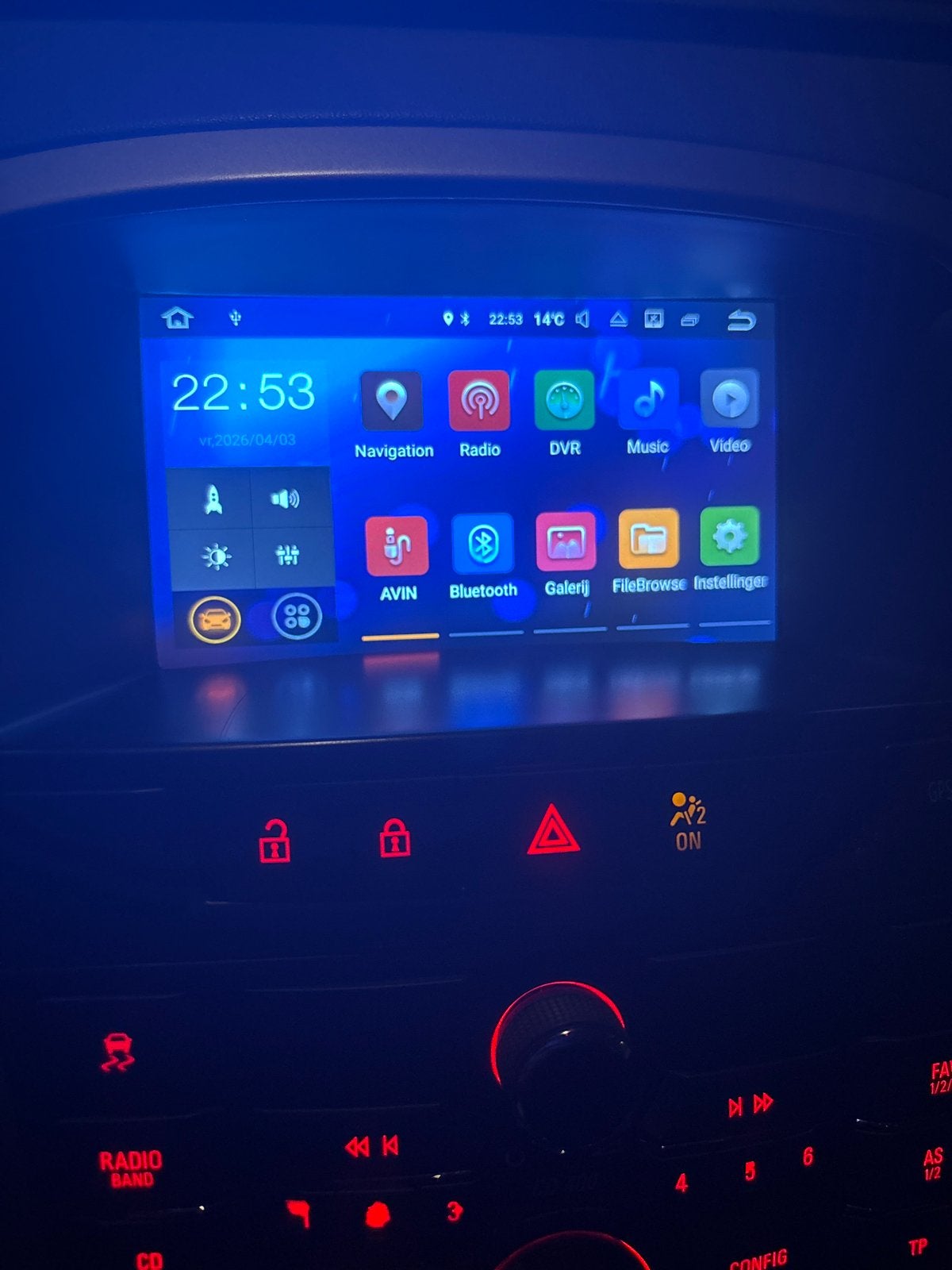 Opel Astra J CD400 originele radio + display (2010-2015), Ophalen, Gebruikt