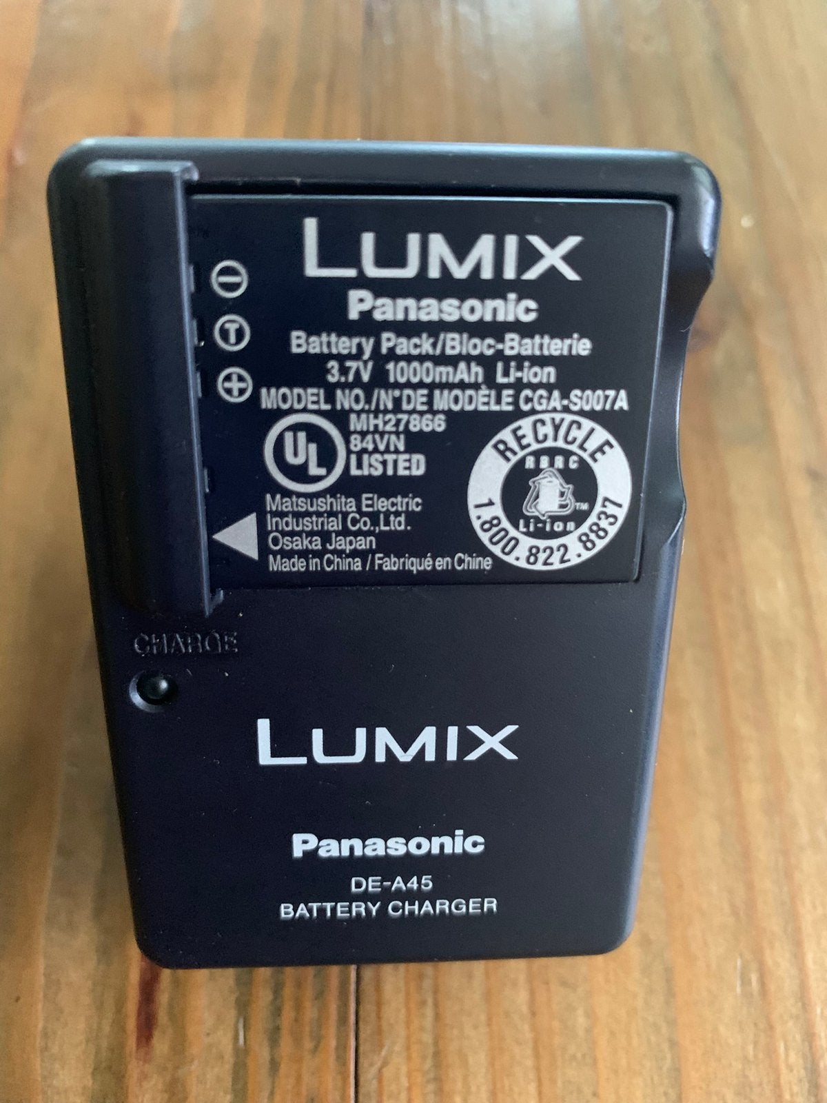Kabels, opladers, voeding en accu Panasonic, Ophalen of Verzenden, Zo goed als nieuw