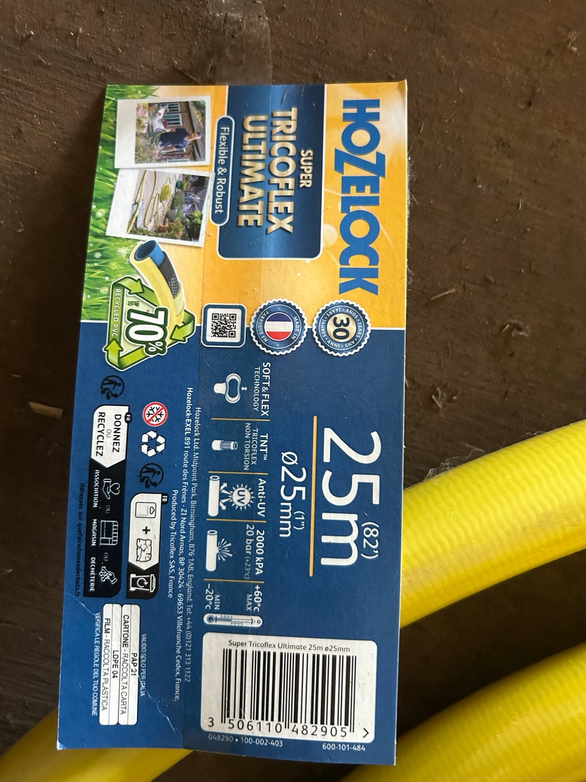 Hozelock Super Tricoflex Ultimate Tuinslang 25m, Ophalen of Verzenden, Nieuw, Tuinslang