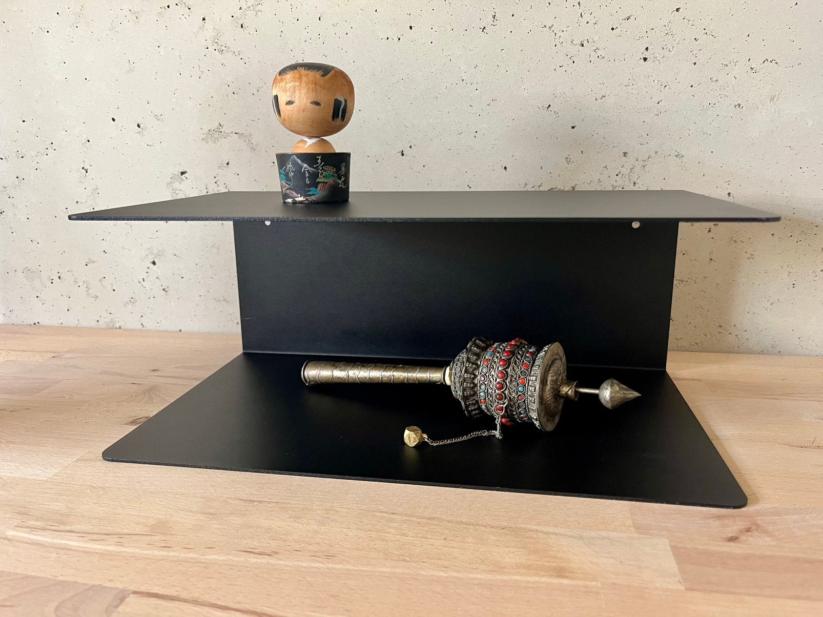 Lisomme Yara metalen wandplank zwart - 35 x 20 cm, Ophalen of Verzenden, Nieuw