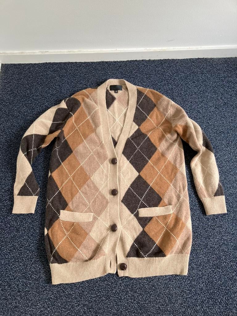 Nili Lotan vest wol, XS/S, Kleding | Dames, Truien en Vesten, Ophalen, Zo goed als nieuw, Maat 36 (S), Beige