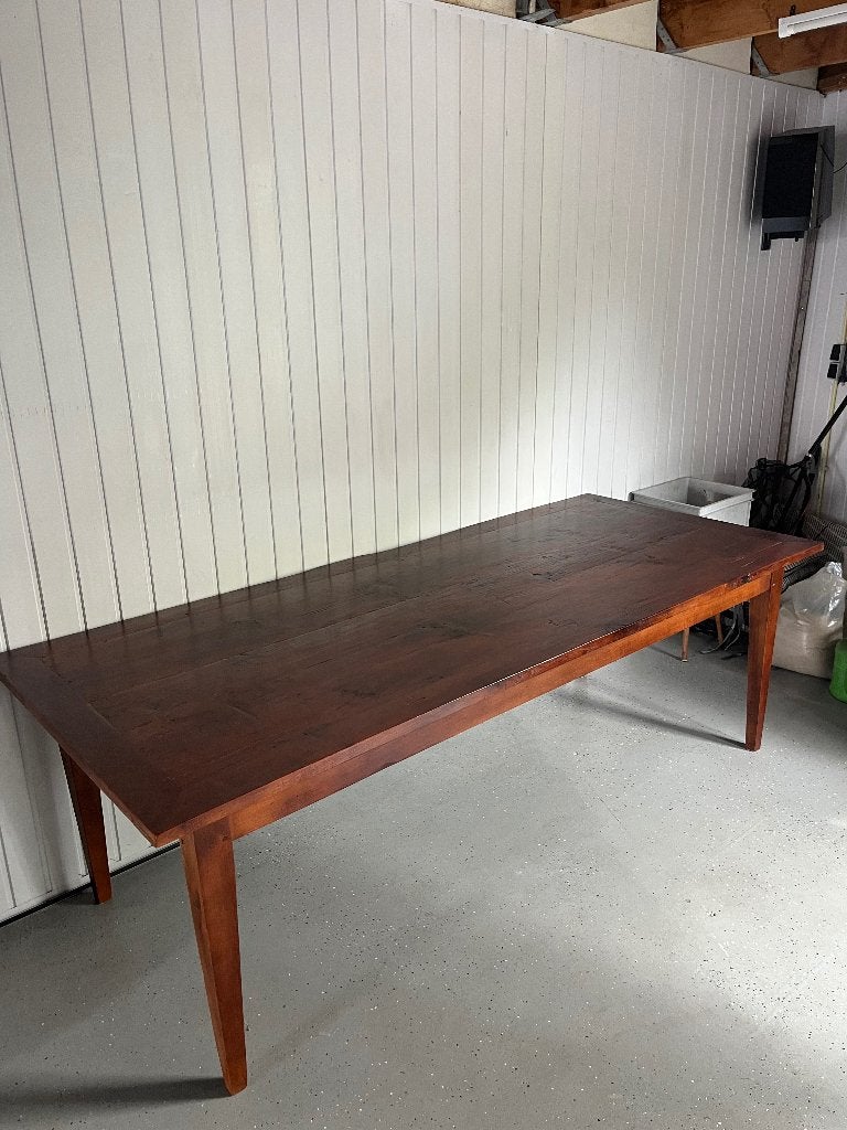 Houten eettafel, Ophalen, Gebruikt, 100 tot 150 cm, 200 cm of meer