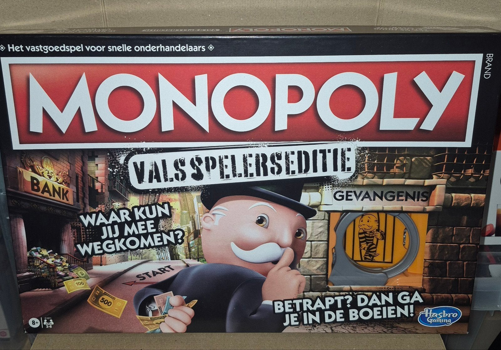 Monopoly Valsspelerseditie - Waar kun jij mee wegkomen?, Hobby en Vrije tijd, Drie of vier spelers, Ophalen of Verzenden, Gebruikt