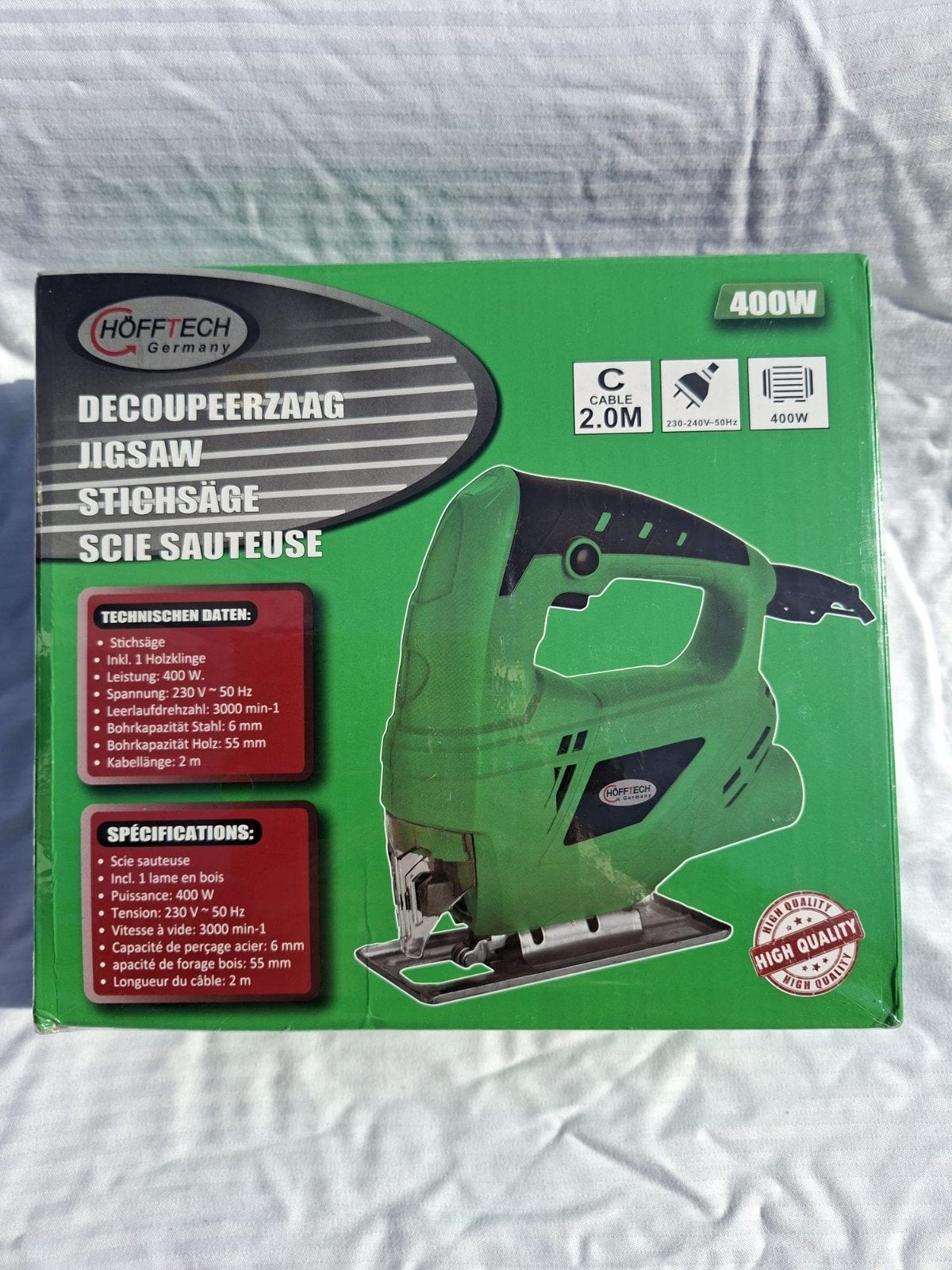 Höfftech Decoupeerzaag 400W - Nieuw in doos, Decoupeerzaag, Nieuw, Ophalen of Verzenden, Höfftech Germany