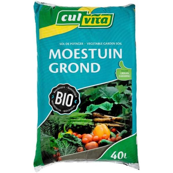 Culvita Biologische Moestuingrond | 40L | 100% Natuurlijk, Tuin en Terras, Ophalen of Verzenden, Potgrond