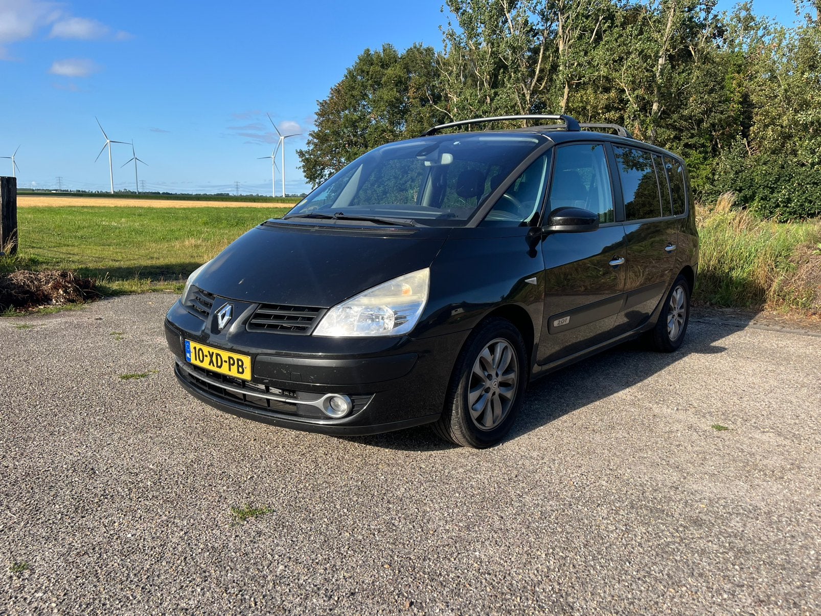 Renault Espace 2.0 16V Turbo 125KW E4 2007  Zwart nieuwe APK, 1998 cc, 4 cilinders, 2000 kg, Zwart