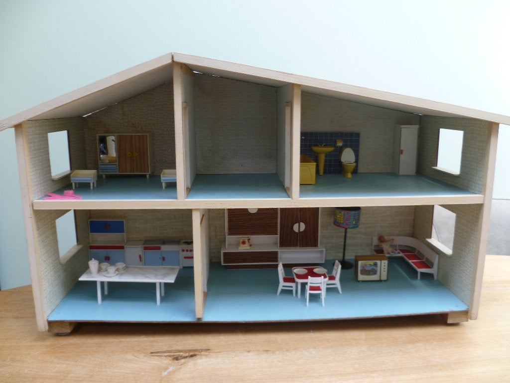 Poppenhuis Lundby met inrichting, Verzamelen, Ophalen, Gebruikt, Poppenhuis