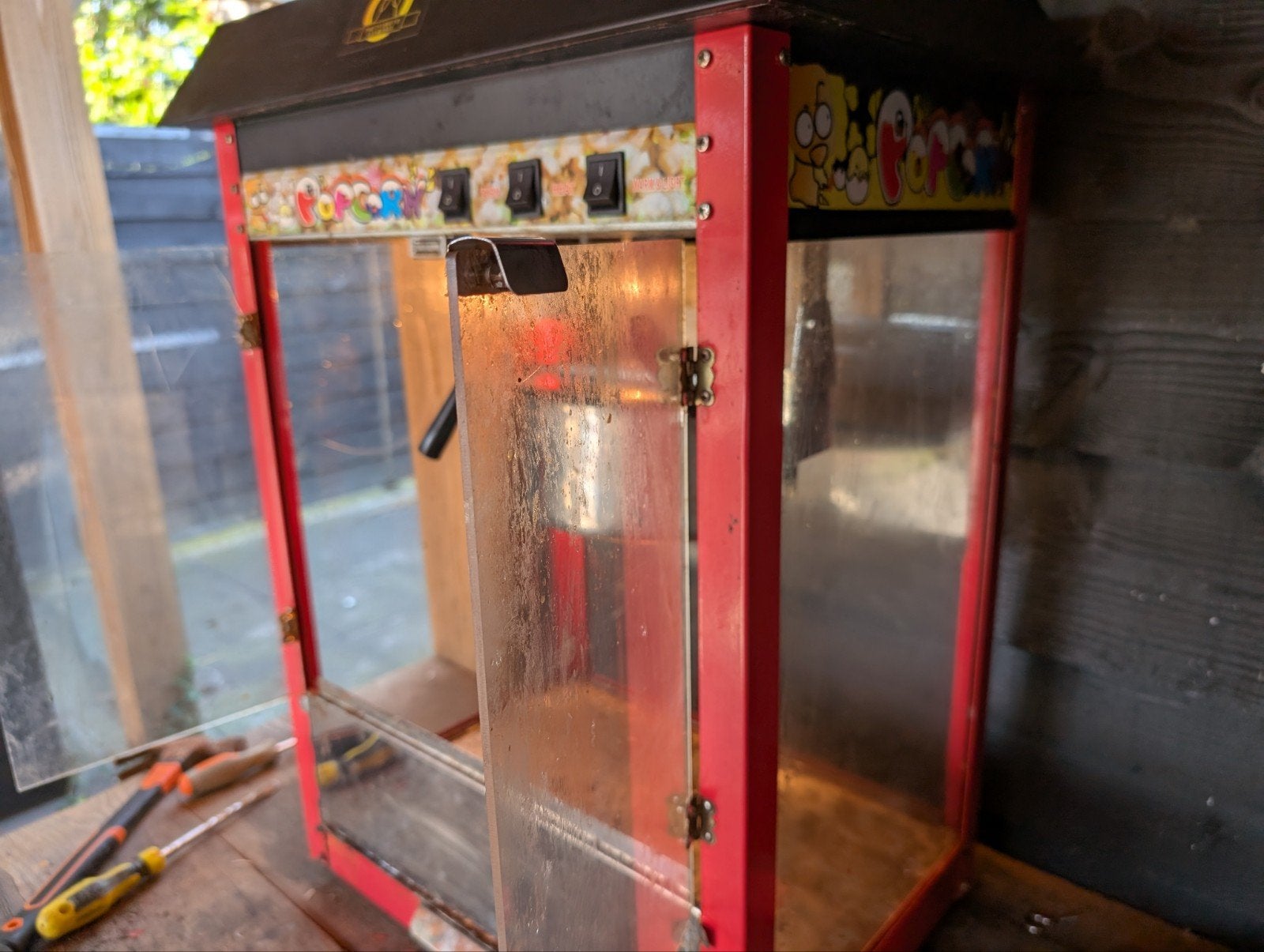 Popcornmachine - gebruikt te koop kopen popcorn, Witgoed en Apparatuur, Ophalen, Gebruikt