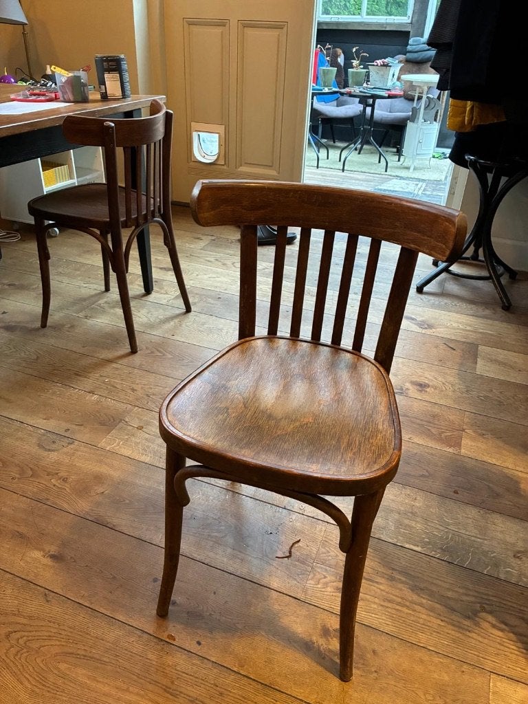 café stoelen, Ophalen, Gebruikt, Bruin, Classic café stoel