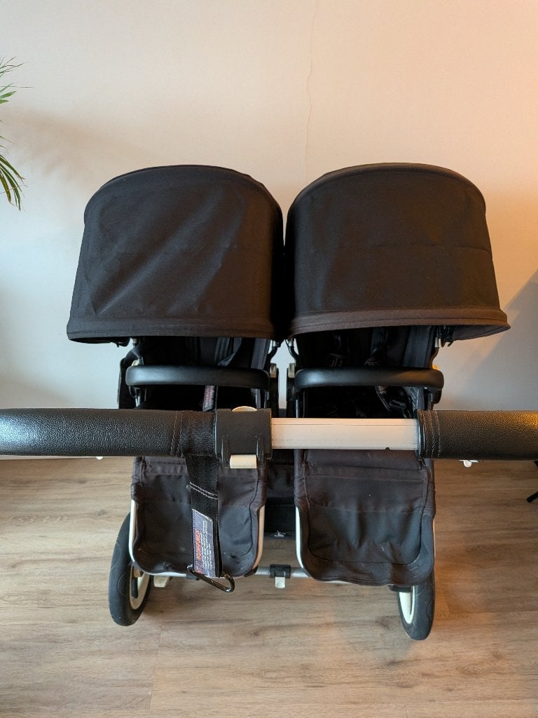 Bugaboo dubbele kinderwagen, Kinderen en Baby's, Kinderwagens en Combinaties, Gebruikt, Combiwagen, Bugaboo, Duowagen, Luchtbanden