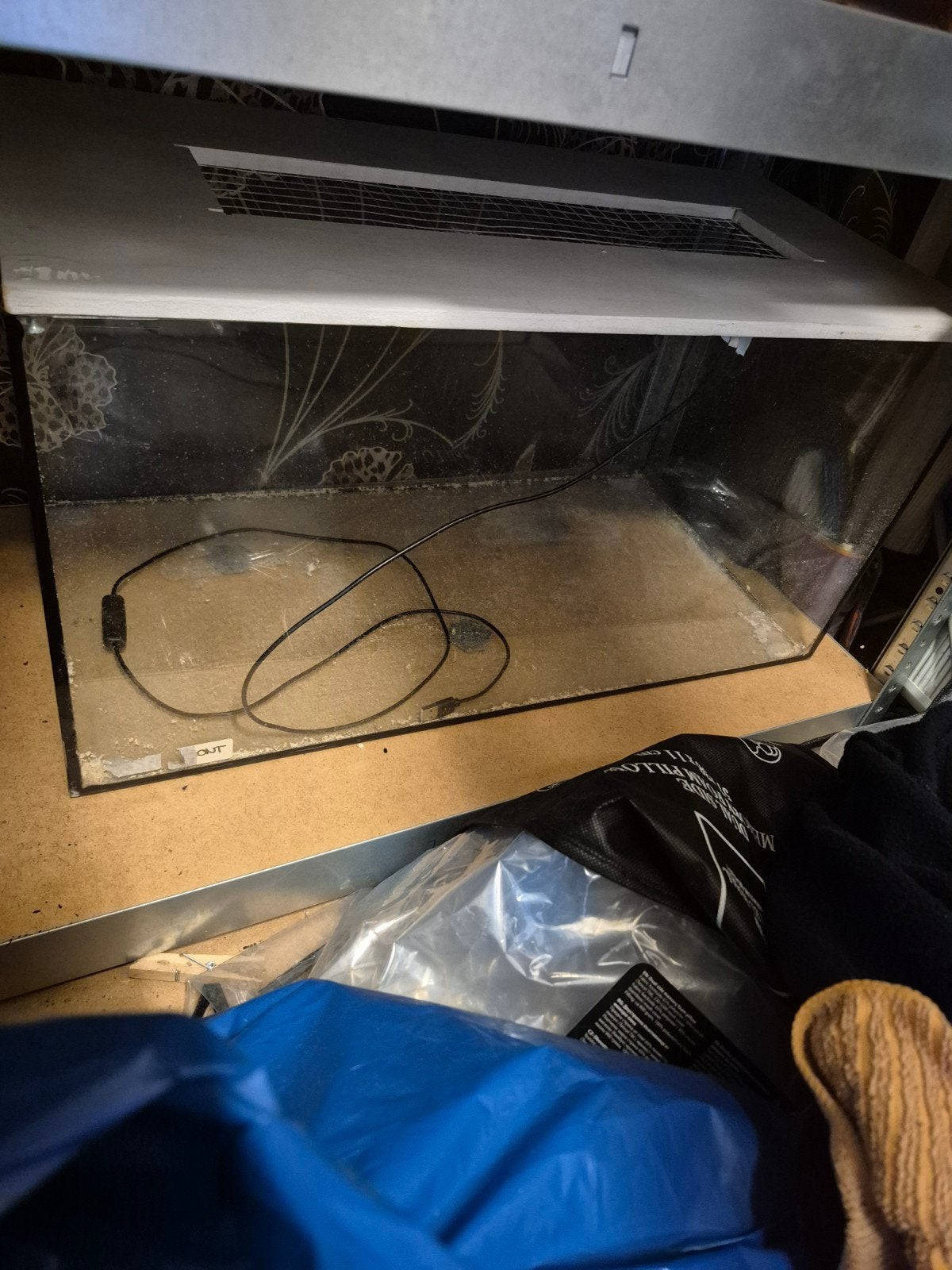 een hamster hok of terrarium  van glas, Dieren en Toebehoren, Ophalen of Verzenden, Zo goed als nieuw