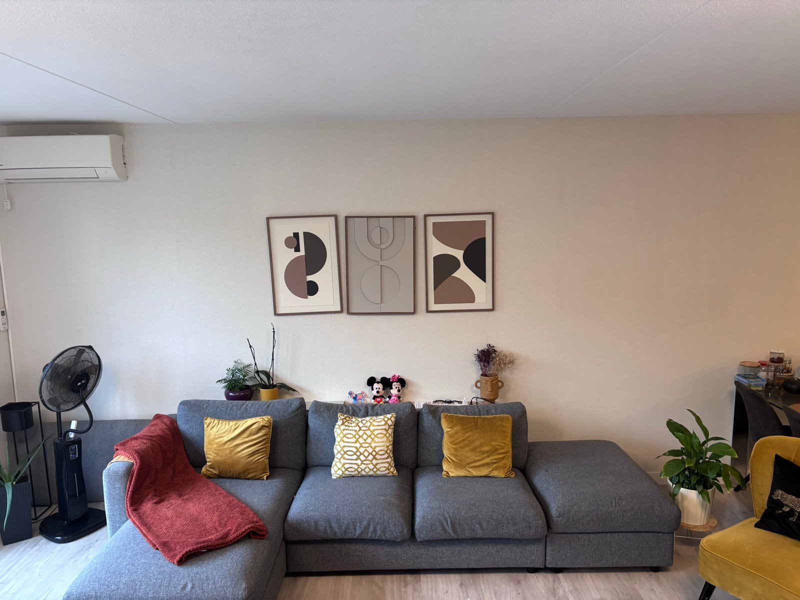 IKEA Vimle Hoekbank met Chaise Longue en Hocker, Ophalen, Zo goed als nieuw, Stof