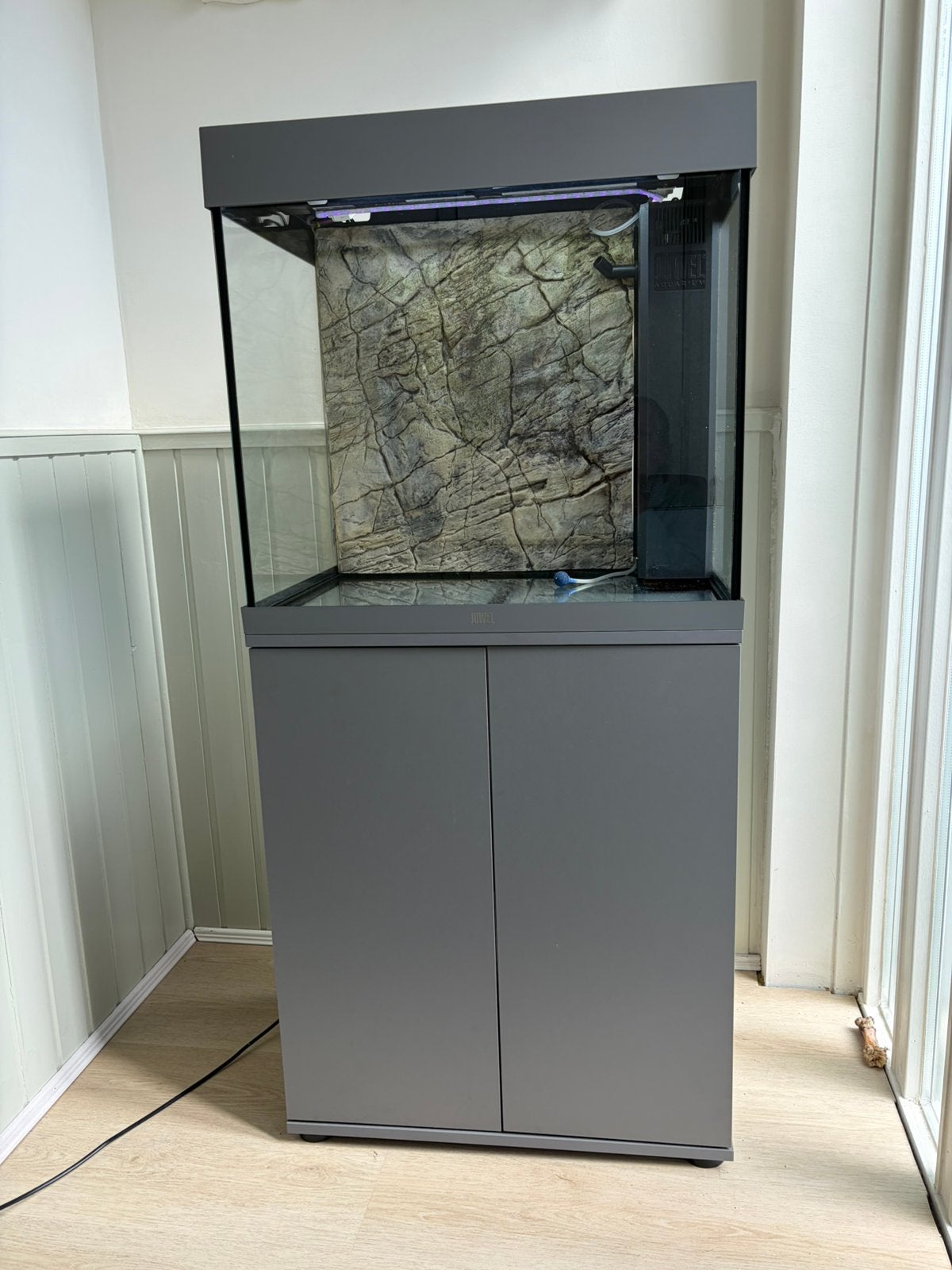 Juwel lido 120 luxe grijs, helemaal compleet en schoon!, Dieren en Toebehoren, Vissen | Aquaria en Toebehoren, Ophalen, Inclusief deksel