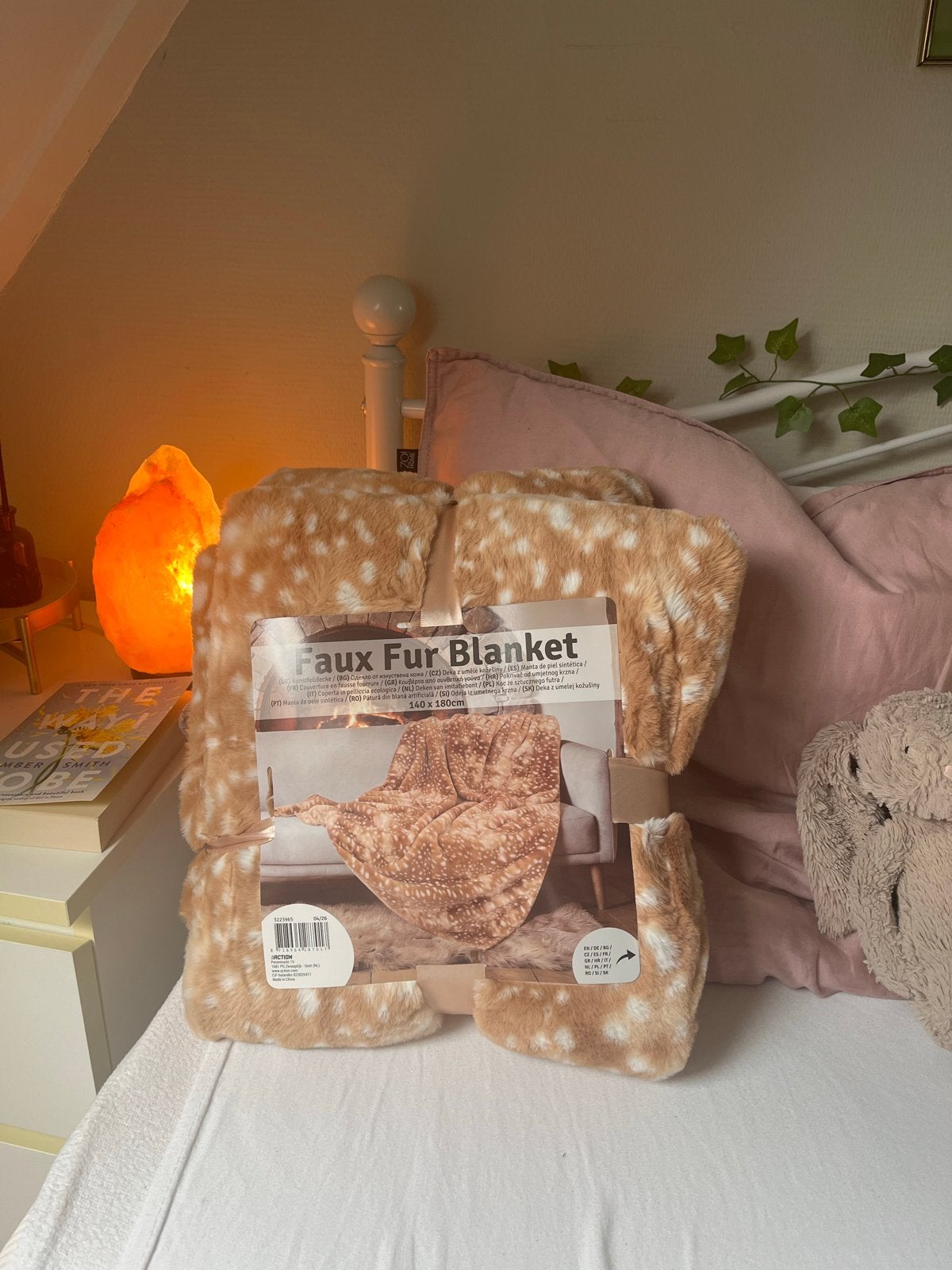 lichte virale action Faux Fur Deken met Hertenprint - Nieuw, Huis en Inrichting, Woonaccessoires | Plaids en Woondekens, Ophalen of Verzenden